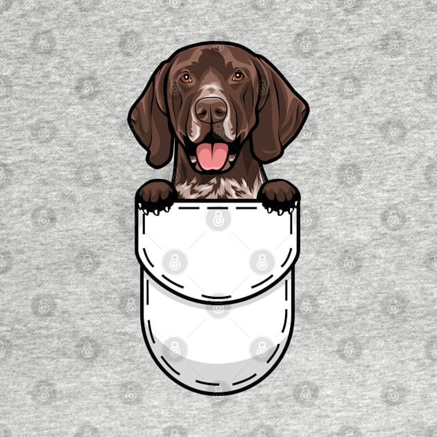 Funny German Shorthaired Pointer Pocket Dog by Pet My Dog